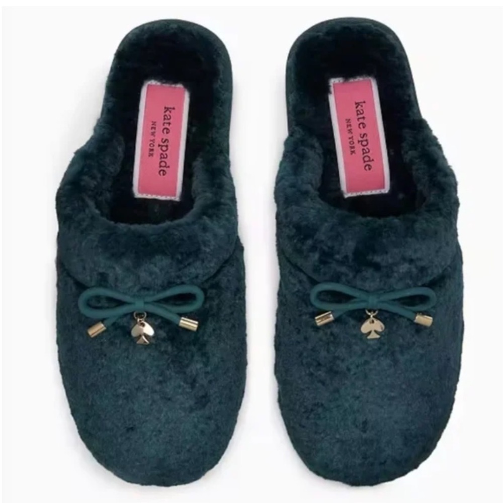Kate Spade Lucy TEAL Women's Slippers Size US 6 NEW
